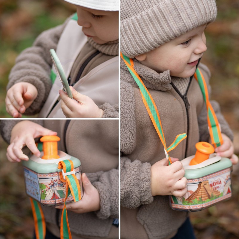 WOOPIE Discovery Zestaw Małego Odkrywcy Lornetka Kompas Siatka na Owady Motyle Latarka