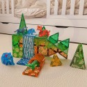 WOOPIE Klocki Magnetyczne Konstrukcyjne 3D Zestaw Edukacyjny Zwierzęta Dżungli 45el.