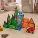WOOPIE Klocki Magnetyczne Konstrukcyjne 3D Zestaw Edukacyjny Zwierzęta Dżungli 45el.