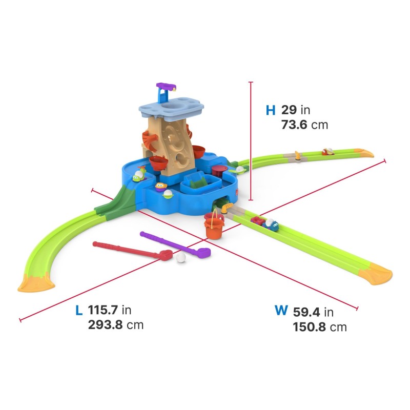 Step2 Detský vodný stôl s dráhou na minigolf