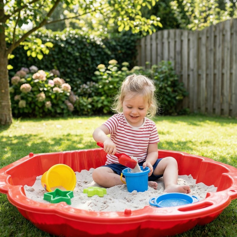 WOOPIE Piaskownica Basen Muszelka Czerwona 3w1 Suchy Basen 1 szt.