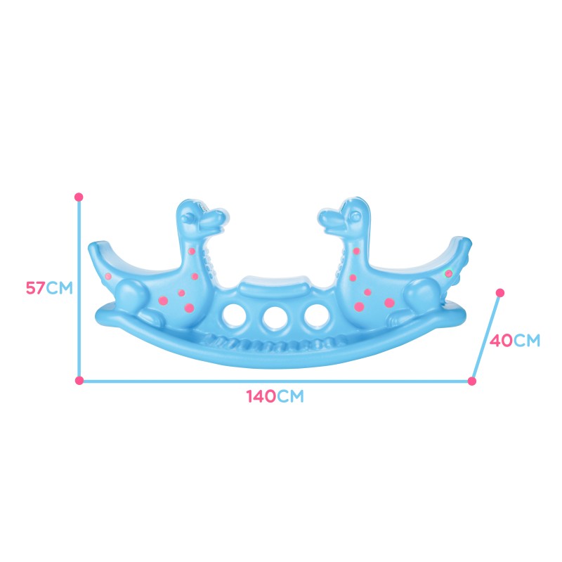 WOOPIE Bujak Dino Huśtawka Równoważna Jasno Niebieski