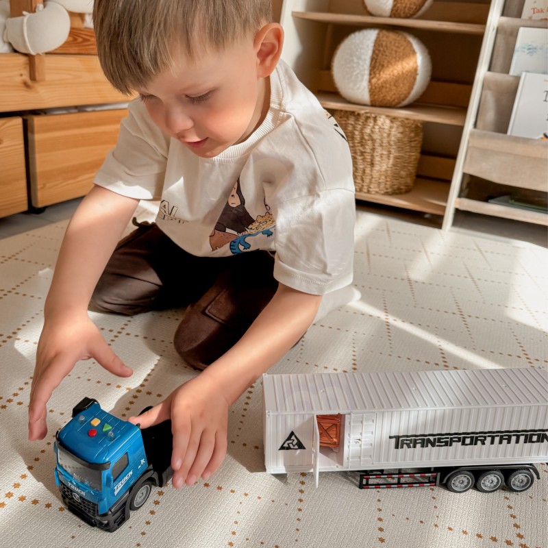 WOOPIE Ciężarówka Kontenerowa TIR z Efektami Świetlnymi i Dźwiękowymi!