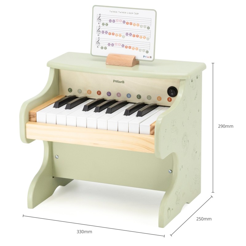 Viga Pianino Zielone Nauka Gry