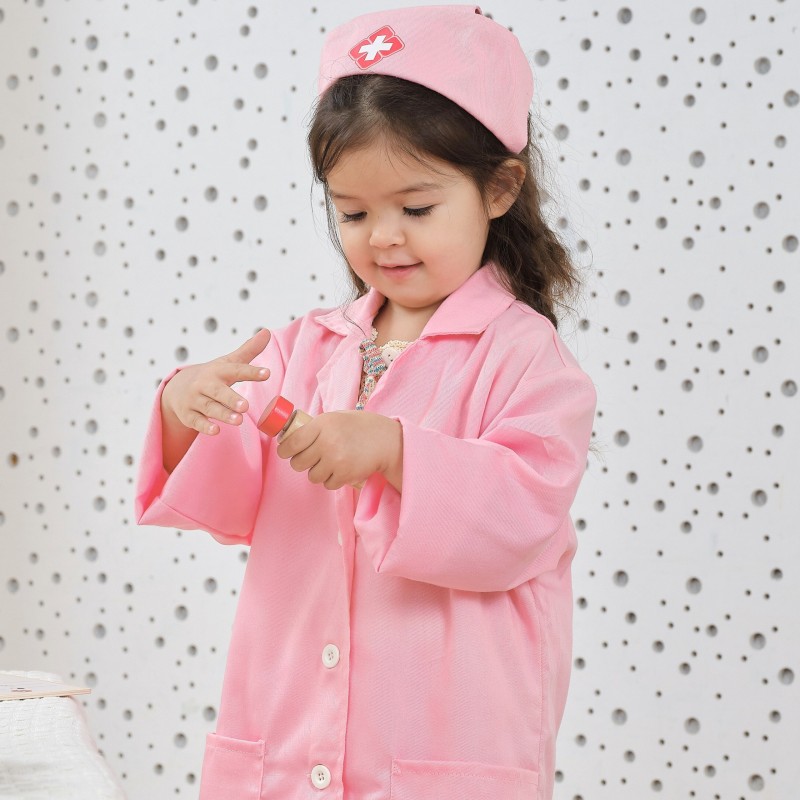 VIGA Strój Mundurek i Kapelusz Małej Pielęgniarki