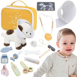 Viga Drevený veterinársky set PolarB – 12 dielov