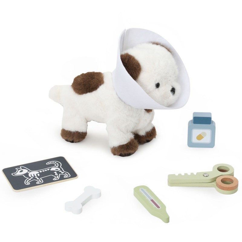 Viga Drevený veterinársky set PolarB – 12 dielov