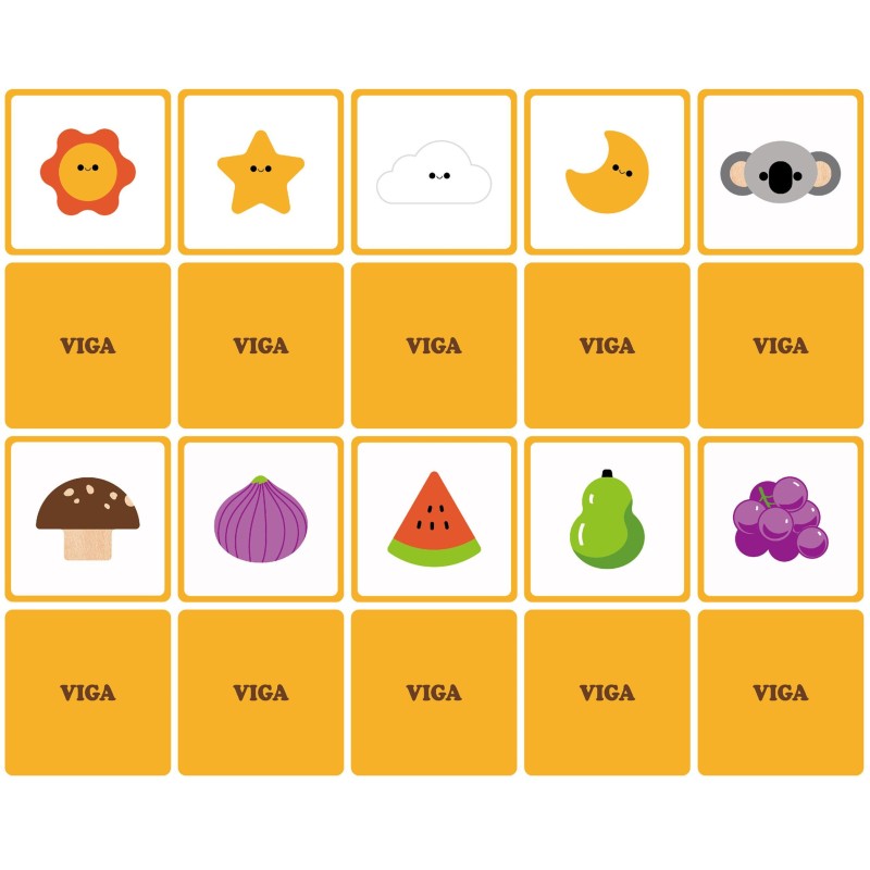 Viga Drevená senzorická hmatová hra - Spoznávanie tvarov