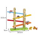 VIGA Drewniana Zjeżdżalnia dla Zwierzątek Dżungla 7 el.