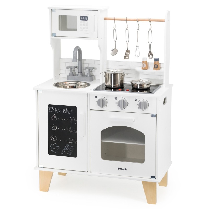 Viga Drevená detská kuchynka PolarB – Svetelné a zvukové efekty