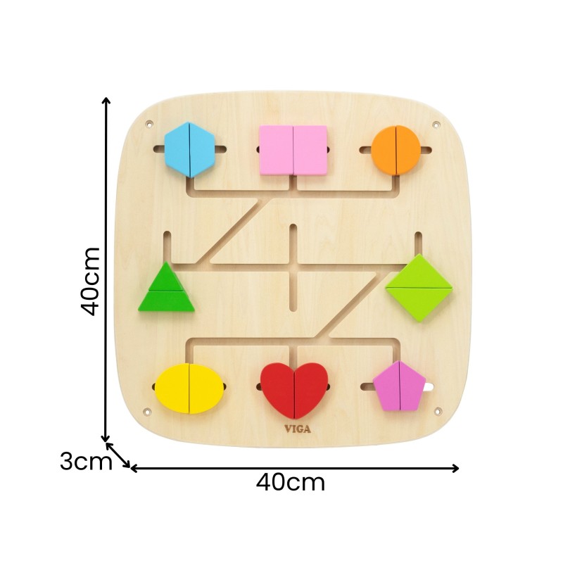Viga Drevený nástenný panel 16 prvkov – Vytváranie tvarov a vzorov