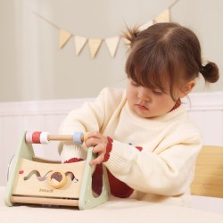 Viga Drevený edukačný trojuholník 5v1 – Kompaktné centrum na rozvoj motoriky