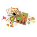VIGA Przybijanka Drewniana Farma Tablica Korkowa Montessori