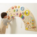 Viga Drevená senzorická tabuľa Oblúk – 5-dielna Montessori stena