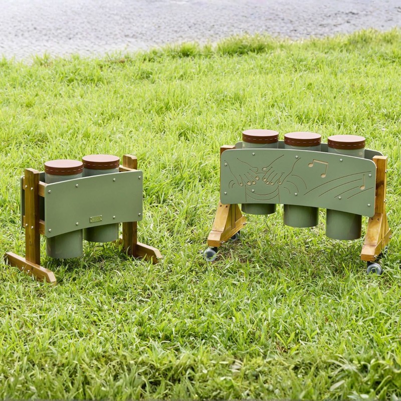 Masterkidz Záhradné hudobné nástroje Súprava troch bubnov Conga