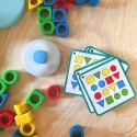 WOOPIE Układanka Montessori Dinozaur Gra Zręcznościowa Dopasuj Kształty