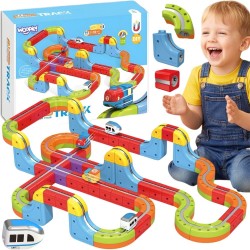 Woopie Magnetická antigravitačná kocková dráha Magic Cube Train – 68 ks