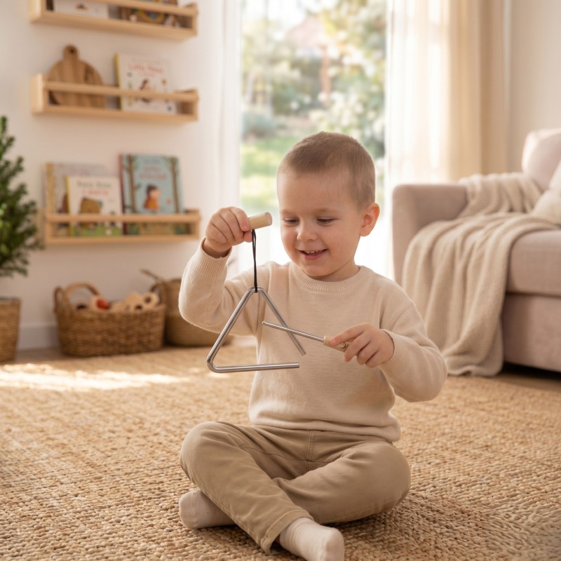 CLASSIC WORLD EDU Instrument Muzyczny Trójkąt dla Dzieci