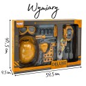 WOOPIE Zestaw Narzędzi Małego Majsterkowicza Gogle Kask Młot Pneumatyczny 21el.