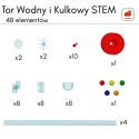 Masterkidz Vodná a guľôčková dráha pre STEM tabule – 48 ks