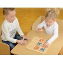 MASTERKIDZ Kółko I Krzyżyk Drewniana Gra Dla Dzieci Logiczna Łamigłówka