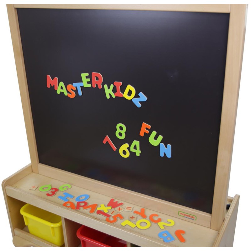 MASTERKIDZ Dwustronna Tablica Kredowa i Magnetyczna Do Pisania