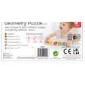 CLASSIC WORLD Drewniana Układanka Geometryczna MONTESSORI Sorter Kształtów Nauka Kolorów 6el.