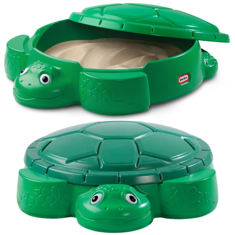 LITTLE TIKES Piaskownica Żółw Pojemnik na Zabawki z Przykrywką