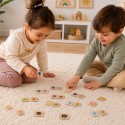 VIGA Zestaw Puzzle Łączenie Kształtów i Przedmiotów