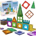 WOOPIE Klocki Magnetyczne Konstrukcyjne 3D Zestaw Edukacyjny Zamek 30el.