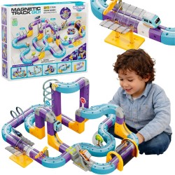 Woopie Magnetická 3D železničná dráha s príťažlivým efektom Track – 126 ks