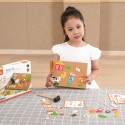 VIGA Przybijanka Drewniana Farma Tablica Korkowa Montessori