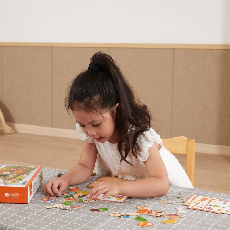 VIGA Przybijanka Drewniana Farma Tablica Korkowa Montessori