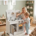 VIGA PolarB Drewniana Kuchnia z Akcesoriami Eco Gray Szara Dla Dzieci Prezent