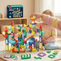 WOOPIE Klocki Magnetyczne Konstrukcyjne 3D Zestaw Edukacyjny Tor Kulkowy 105el.
