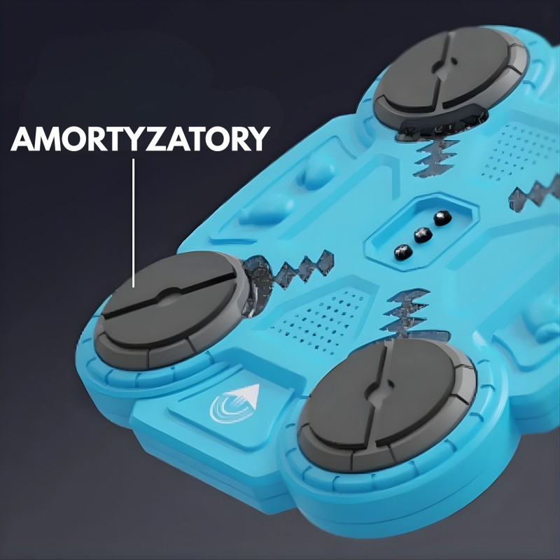 WOOPIE Inteligentný hudobný boxerský terč 4 Boxing Target – Modrý s Bluetooth, LED podsvietením