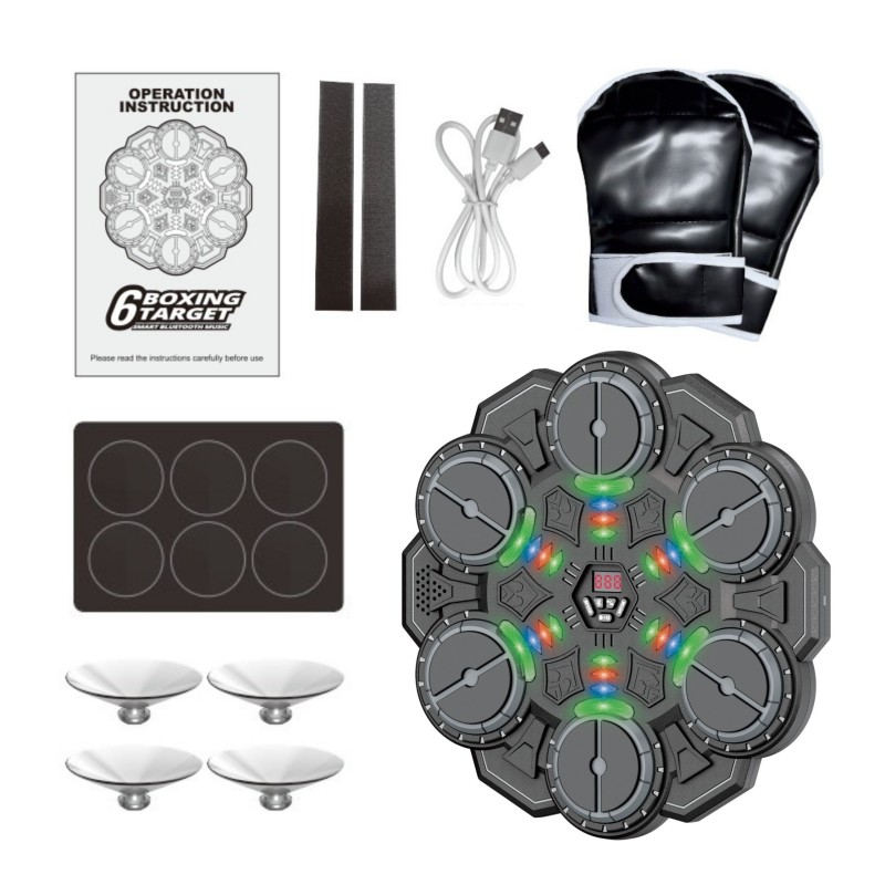 WOOPIE Inteligentný boxerský terč 6 Boxing Target – S Bluetooth a LED podsvietením