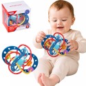 WOOPIE BABY Zabawka Sensoryczna 2w1 Gryzak Grzechotka Montessori