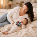 WOOPIE BABY Zabawka Sensoryczna 2w1 Gryzak Grzechotka Montessori