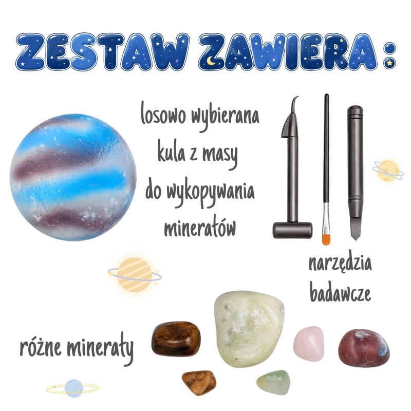 WOOPIE Zestaw Doświadczalny Kopalnia Minerałów Planeta Uran