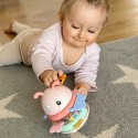 WOOPIE Baby Wańka Wstańka Zabawka Sensoryczna 2w1 Grzechotka Gryzak Różowa