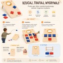 Viga Gra Zręcznościowa 2w1 Kółko i Krzyżyk + Cornhole - Rzut Do celu