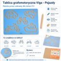 VIGA Tablica Grafomotoryczna Pojazdy Nauka Pisania
