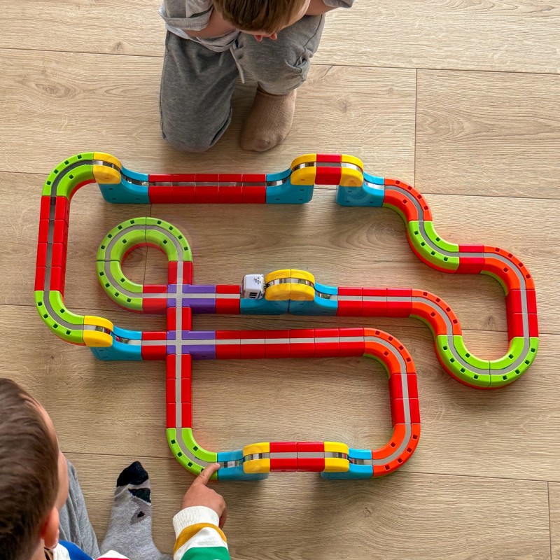 Woopie Magnetická antigravitačná kocková dráha Magic Cube Train – 68 ks