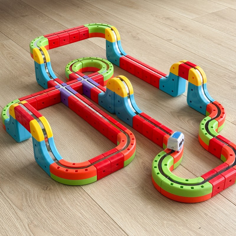 Woopie Magnetická antigravitačná kocková dráha Magic Cube Train – 68 ks
