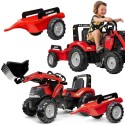 FALK Traktor Case na Pedały z Łyżką i Przyczepką Czerwony od 3 Lat