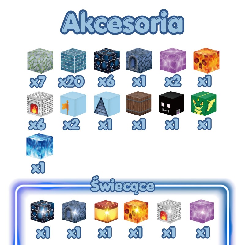 Woopie Magnetická stavebnica Pixelový zámok 64 ks – 3D pixelové kocky