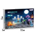 Woopie Magnetická stavebnica Pixelový zámok 64 ks – 3D pixelové kocky