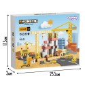 Woopie Magnetická stavebnica Kocky Stavenisko 165 ks – 3D pixelové kocky s žeriavom a bagrom