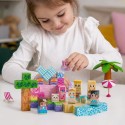 Woopie Magnetická stavebnica Kocky 86 ks – 3D pixelové kocky v Montessori štýle